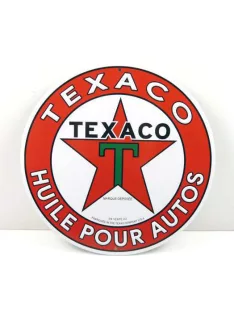 Altaya - 1:43 METAL PLATE - Texaco (d:20cm) - ALTAYA
