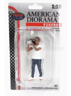 American Diorama - FIGURES MAN ON AIR - 3 WHITE BLUE