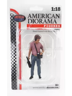 American Diorama - FIGURES MAN ON AIR - 4 RED BLUE
