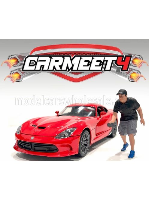 American Diorama - FIGURES MAN CAR MEET II - FIGURE IV BLACK GREY