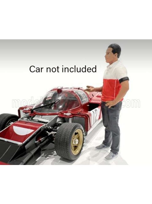 American Diorama - FIGURES MAN RACE CREW IV BLACK RED WHITE