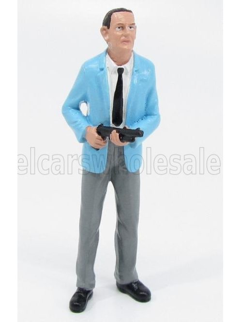 American Diorama - FIGURES LADRO - ROBBER II LIGHT BLUE GREY