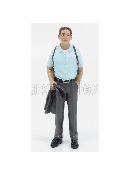 American Diorama - FIGURES POLIZIOTTO - DETECTIVE II LIGHT BLUE GREY