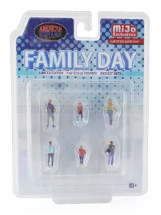 American Diorama - FIGURES SET 6X FAMILY DAY VARIOUS