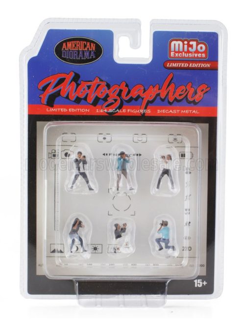 American Diorama - FIGURES SET 6X PHOTOGRAPHERS VARIOUS