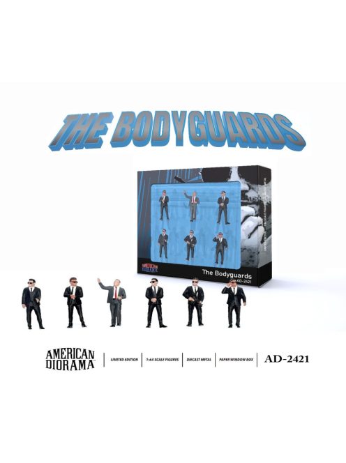 American Diorama - 1:64 Figure Set: The Bodyguards (Set of 6 figures), 2024 (1:64) - American Diorama