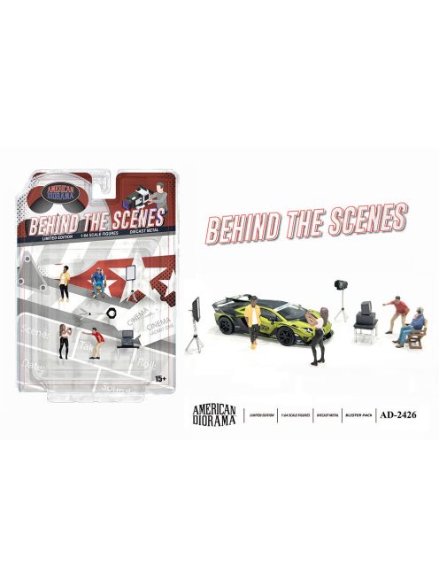 American Diorama - Behind the Scenes (Set of 10 pieces: 4 figures and 6 accessories) 2025