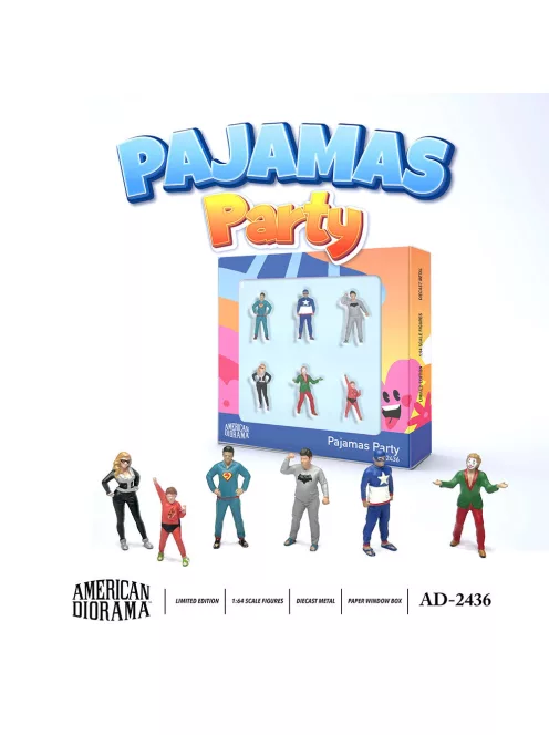 American Diorama - 1:64 Figure Set: Pajamas Party (Set of 6 figures), 2026 (1:64) - 
