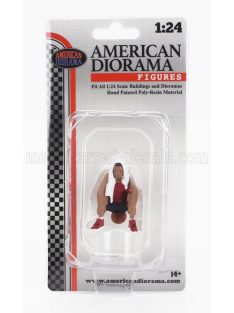 American Diorama - FIGURES MAN BASKETBALL PINK RED BLACK