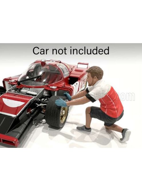 American Diorama - FIGURES MAN RACE CREW I BLACK RED WHITE