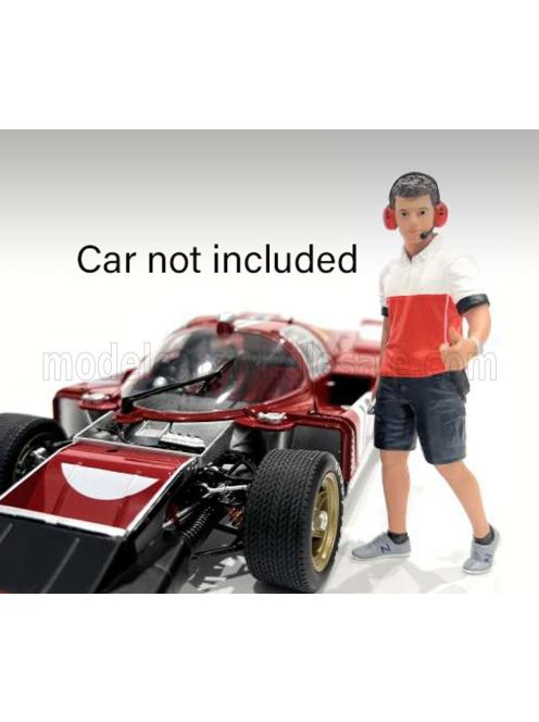 American Diorama - FIGURES MAN RACE CREW II BLACK RED WHITE