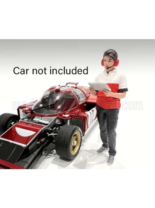 American Diorama - FIGURES MAN RACE CREW III BLACK RED WHITE