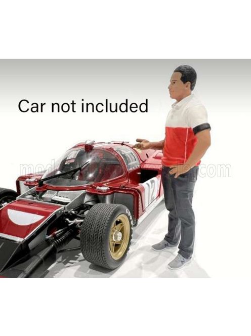 American Diorama - FIGURES MAN RACE CREW IV BLACK RED WHITE