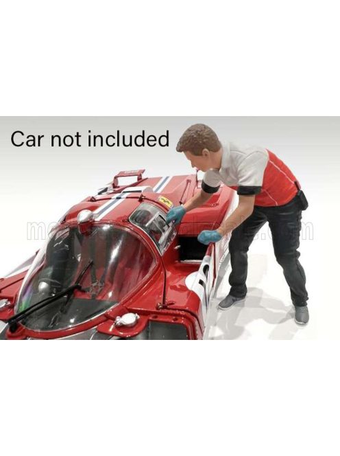 American Diorama - FIGURES MAN RACE CREW VI BLACK RED WHITE