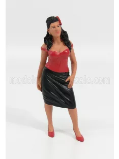   American Diorama - FIGURES ROSA - WOMAN HANGING OUT II RED BLACK