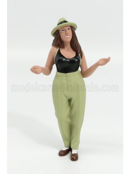 American Diorama - FIGURES TANYA - WOMAN HANGING OUT II GREEN BLACK