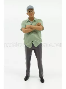   American Diorama - FIGURES UOMO - MAN WEEKEND CAR SHOW FIGURE 2 2 TONE GREY