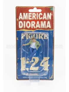 American Diorama - FIGURES MAN SITTING LOVERS #I BEIGE BLUE