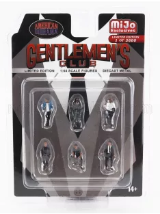   American Diorama - FIGURES SET 6X GENTLEMEN'S CLUB VARIOUS