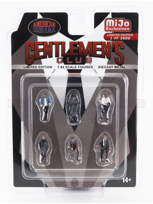 American Diorama - FIGURES SET 6X GENTLEMEN'S CLUB VARIOUS