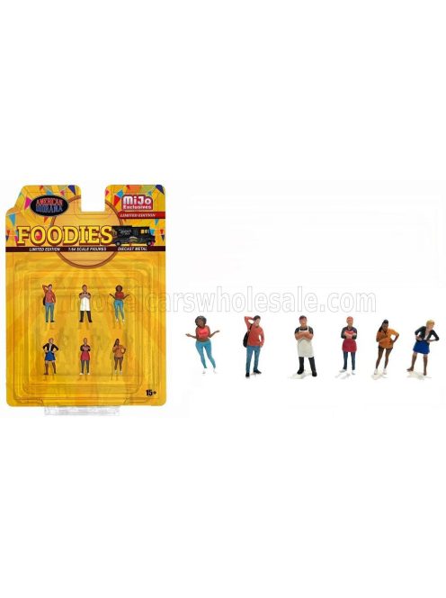 American Diorama - FIGURES SET 6X FOODIES VARIOUS