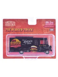   American Diorama - TRUCK THE VAN BURGER FOOD TRUCK 2016 BLACK