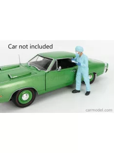   American Diorama - Figures Man - Hazmat Crew Figure Vi Light Blue