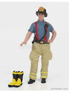   American Diorama - Figures Firefighters - Getting Ready Blue Beige