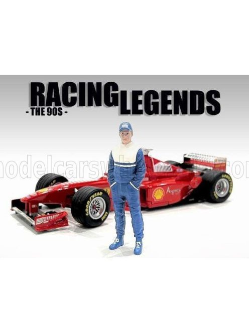 American Diorama - FIGURES MAN RACING LEGEND 90s-A BLUE WHITE