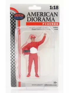 American Diorama - FIGURES MAN RACING LEGEND 90s-B RED