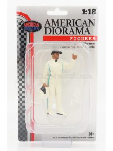   American Diorama - FIGURES MAN RACING LEGEND 2000s-A WHITE GREEN
