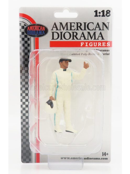 American Diorama - FIGURES MAN RACING LEGEND 2000s-A WHITE GREEN