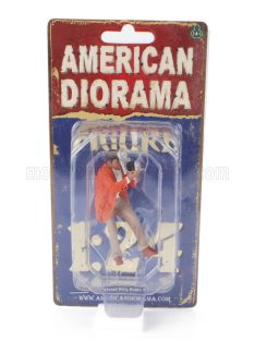   American Diorama - FIGURES MAN RACE DAY 1 - FIGURE III ORANGE GREY