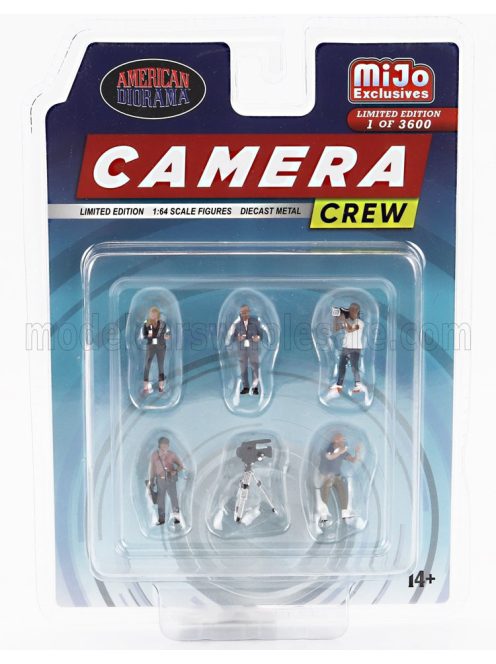 American Diorama - FIGURES SET 6X CAMERA CREW VARIOUS