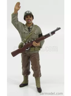   American Diorama - Figures Soldato Poliziotto Militare Con Fucile - Miltary Police Soldier I With Rifle Gun Green Brown