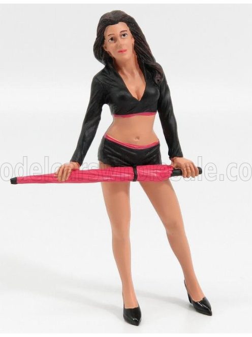American Diorama - FIGURES DONNA CON OMBRELLO - UMBRELLA GIRL I BLACK PINK