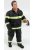 American Diorama - FIGURES POMPIERE VIGILE DEL FUOCO I - FIREMAN CHIEF I BLACK YELLOW