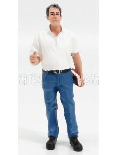   American Diorama - FIGURES MECCANICO TIM MANAGER - MECHANIC WHITE BLUE