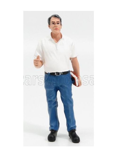 American Diorama - FIGURES MECCANICO TIM MANAGER - MECHANIC WHITE BLUE