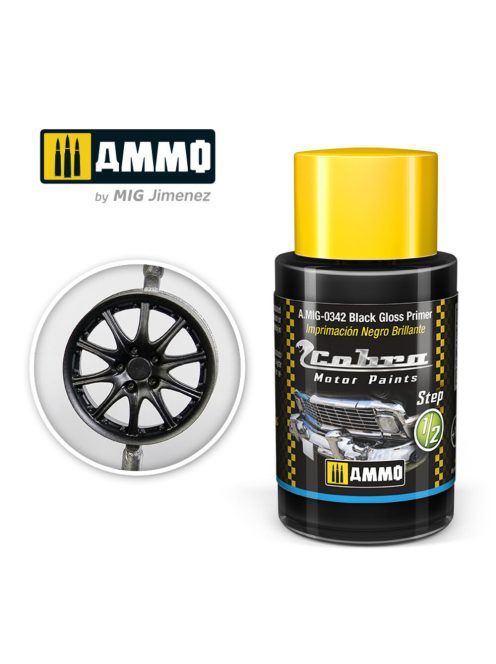 AMMO - COBRA MOTOR Black Gloss Primer