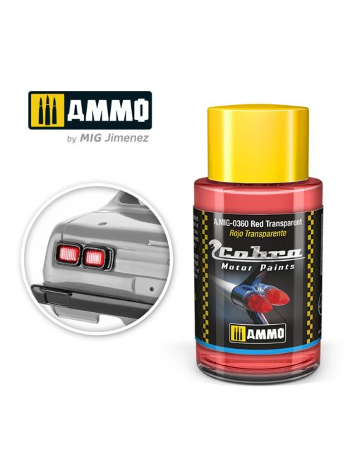 AMMO - COBRA MOTOR Red Transparent