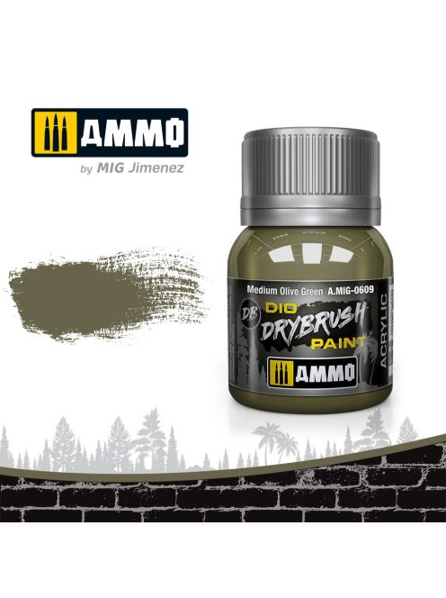 AMMO - Drybrush Medium Olive Green