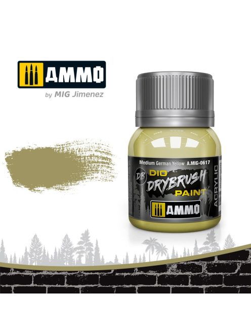 AMMO - Drybrush Medium German Yellow