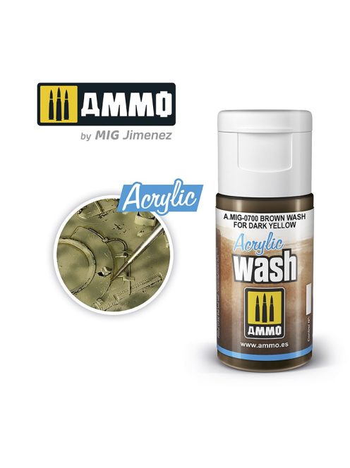 AMMO - Acrylic Wash Brown Wash For Dark Yellow