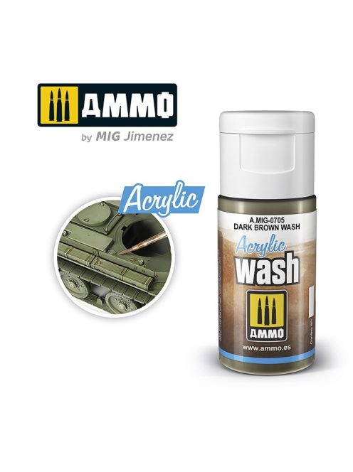 AMMO - Acrylic Wash Dark Brown Wash