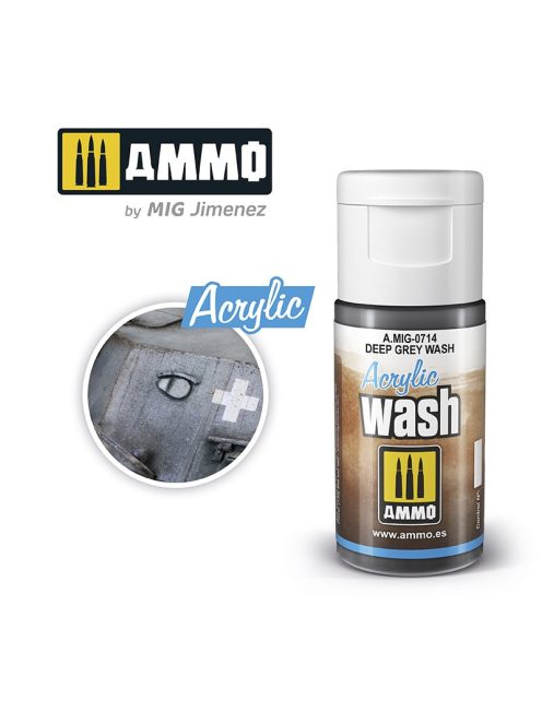 AMMO - Acrylic Wash Deep Grey Wash