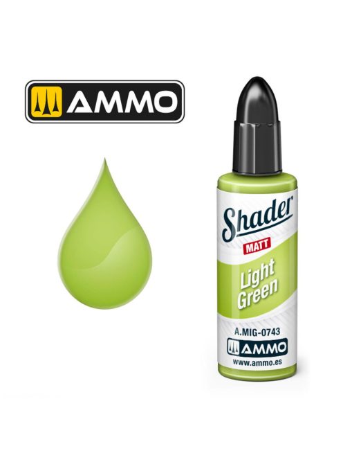 AMMO by MIG Jimenez - MATT SHADER Light Green