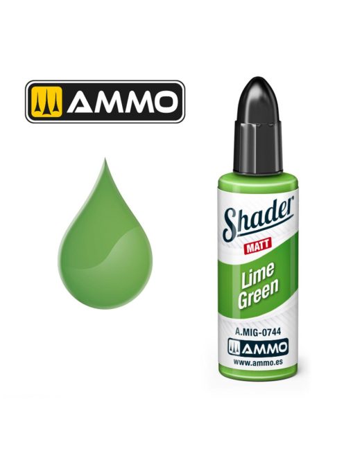 AMMO by MIG Jimenez - MATT SHADER Lime Green