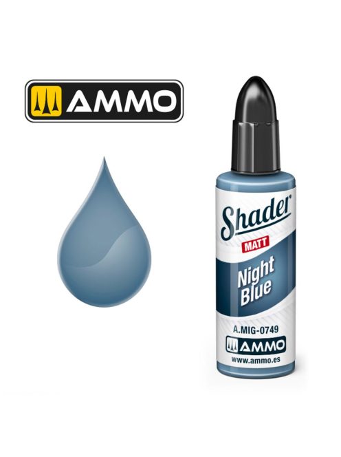 AMMO by MIG Jimenez - MATT SHADER Night Blue