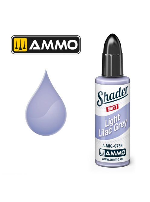AMMO by MIG Jimenez - MATT SHADER Light Lilac Grey